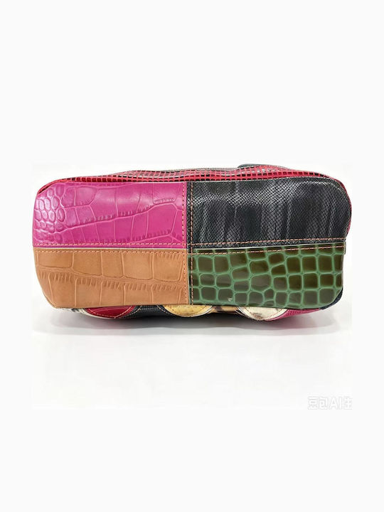 Leder Damenhandtasche Croco Leder Damenhandtasche Croco