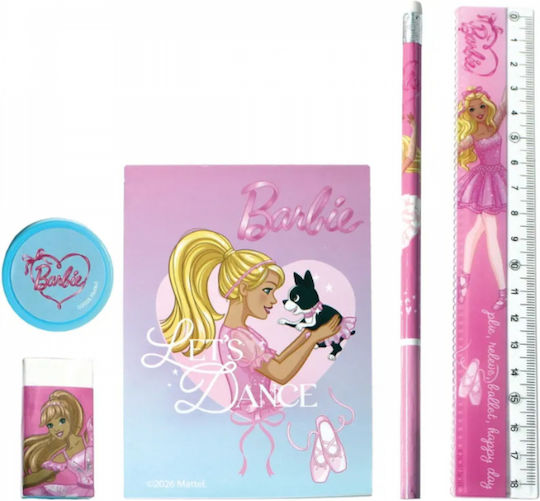 Gim Kids Stationery Set with Pencil, Sharpener, Eraser, Notebook and Ruler
