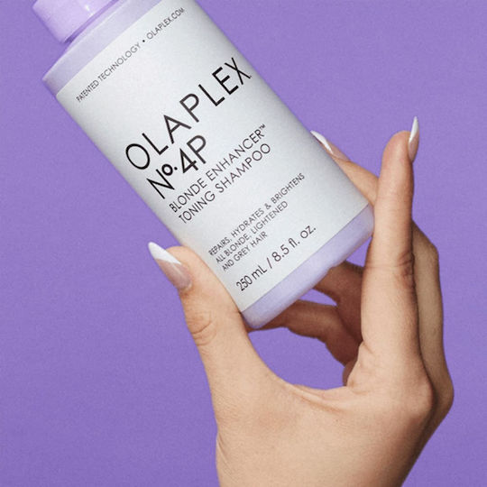 Olaplex No.4P Blonde Enhancer Toning Shampoos für Gefärbt Haare 250ml