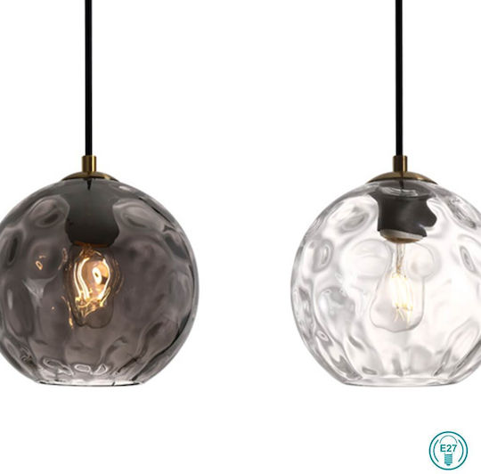 Sun Light Pendant Light Transparent Rail with Socket E27 65cm