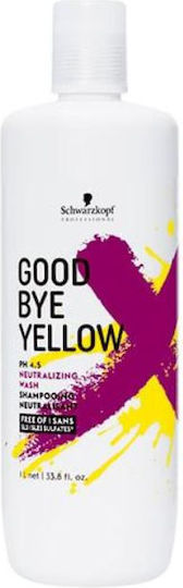 Schwarzkopf Good Bye Yellow Șampon pentru Păstrarea Culorii și Strălucire pentru Păr Vopsit 1000ml