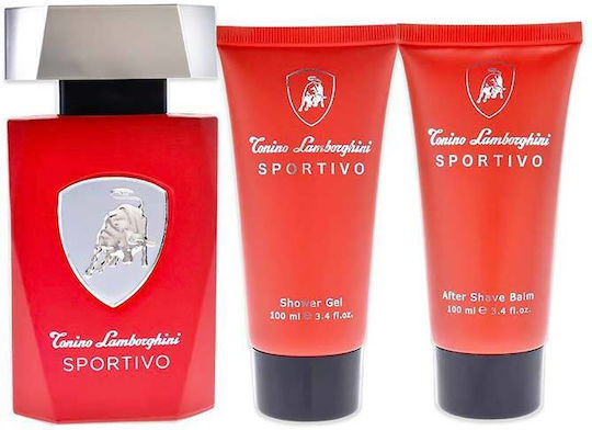 Tonino Lamborghini Sportivo Men's Fragrance Set with Eau de Toilette