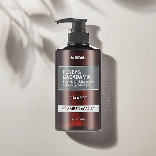 Kundal Honey & Macadamia Nature Шампоан Amber Vanilla 500мл