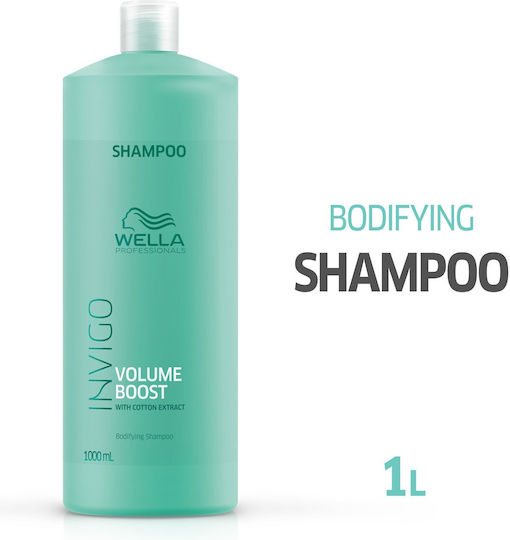 Wella Profesionnals Invigo Volume Boost Bodifying Σαμπουάν Όγκου & Λείανσης για Ξηρά Μαλλιά Μαλλιά 1000ml
