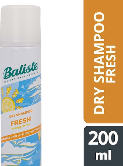 Batiste Fresh Сух Шампоан Хидратация И Натрупване На Маса За Оцветена Коса 200мл