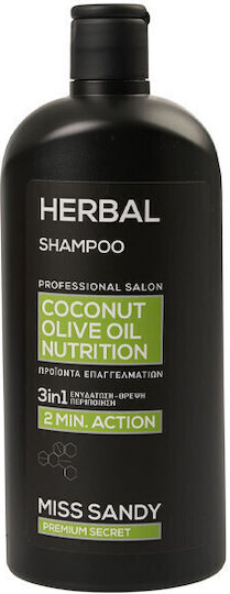 Miss Sandy Coconut Olive Oil Nutrition Shampoos für Alle Haartypen 750ml