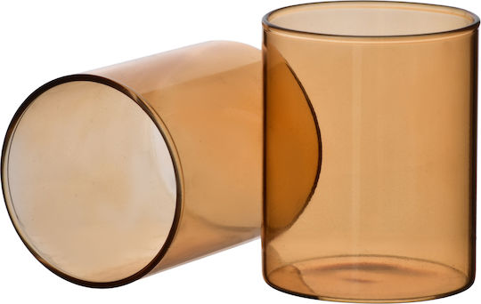 Mondex Set Pahare Din Sticlă În Culoare Galben Miere 280ml 4 Bucăți