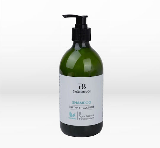 BioBotanic Oil Масло За Тънка, Рехава И Крехка Коса Шампоан Възстановяване/Подхранване И Хидратация За Крехка Коса 500мл