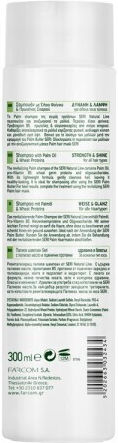 Farcom Seri Natural Line Palm Strength & Shine Shampoos Hydration & Shine for All Hair Types 300ml