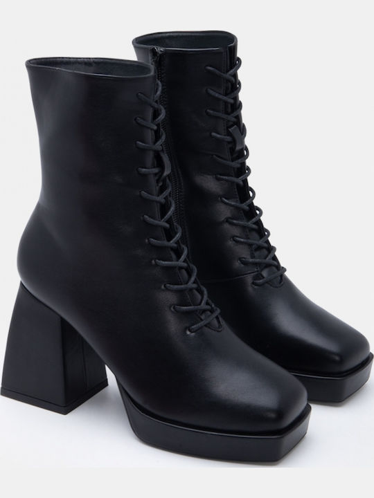 Wildleder Damen Kampfstiefel Schwarz