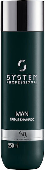 System Professional Energy Code Man Triple M1 Shampoos for All Hair Types 250ml
