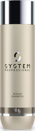 System Professional Fibra Repair R1 Σαμπουάν Αναδόμησης/Θρέψης & Λείανσης για Όλους τους Τύπους Μαλλιών 250ml