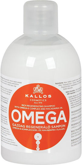 Kallos Omega Hair Shampoos Reconstruction/Nourishment for Fragile, Αντι-Θραύση Hair 1000ml