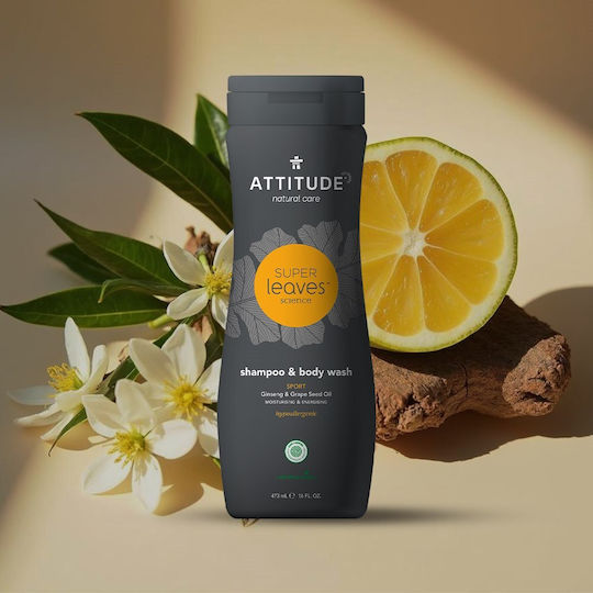 Attitude Men Sports 2 in 1 Shampoos für Alle Haartypen 473ml
