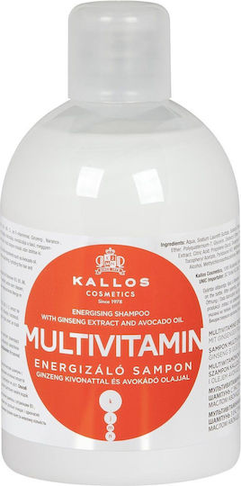 Kallos Multivitamin Energising Sampon de Par Reconstrucție/Hrană & Hidratare pentru Uscat Tip de Păr 1000ml
