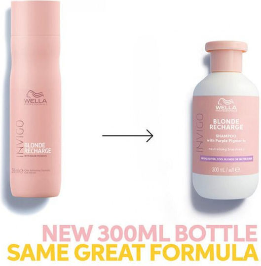 Wella Invigo Blonde Recharge Cool Blonde Шампоан Възстановяване/Подхранване и Хидратация за Оцветени Коса 250ml