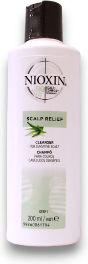 Nioxin Scalp Relief Σαμπουάν Κατά της Ξηροδερμίας για Ευαίσθητο Τριχωτό για Εύθραυστα Μαλλιά 200ml