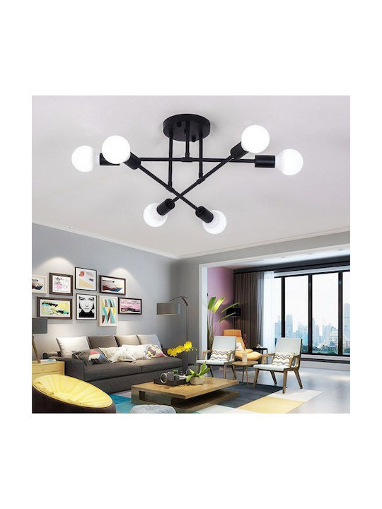 Deckenleuchte Montieren 70cm Schwarze mit E27 Lampenbirnensockel PA-165-Schwarz Deckenleuchte Montieren 70cm Schwarze mit E27 Lampenbirnensockel PA-165-Schwarz