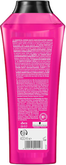 Gliss Sampon De Par Hair Repair Supreme Length Reconstrucție/Hrană Pentru Toate Tipurile De Păr 400ml