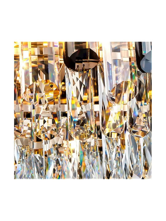 Emporio Collection Kronleuchter Ø80cm mit Kristallen Gold PA-146 GOLD