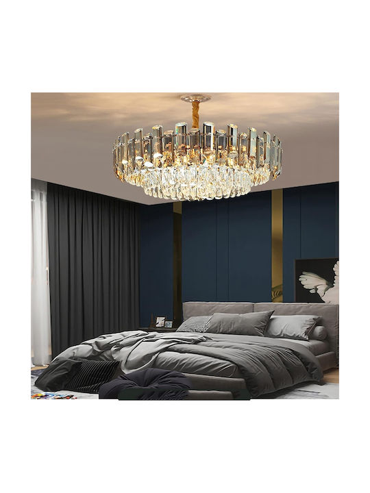 Полилей Ø60cm с кристали Златист PA-145 GOLD