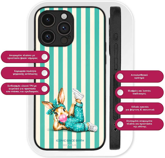 Калъф Sonique Stripe Stories Series Honor 50 5g Nova 9 Iconic Заек