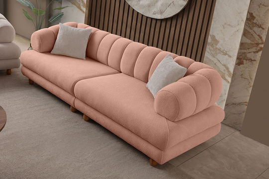 Gloria Τριθέσιος Καναπές Powder 240x95x80εκ.