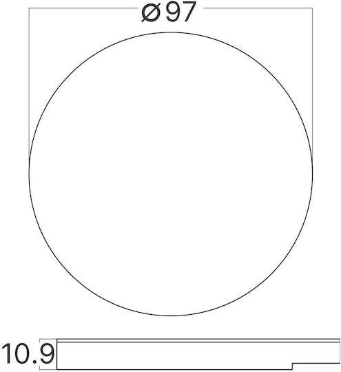 Πλακίδιο Απλίκας Step Μαύρο Bh07-00101