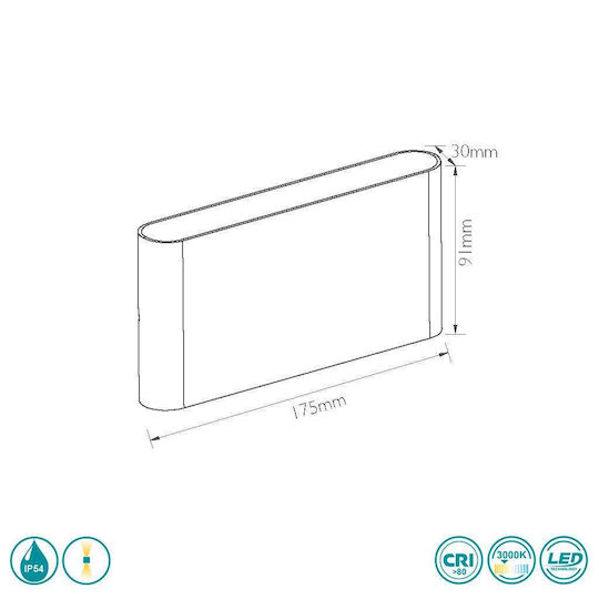 SoleLuce Deckenleuchte Integrierte LED 3000K