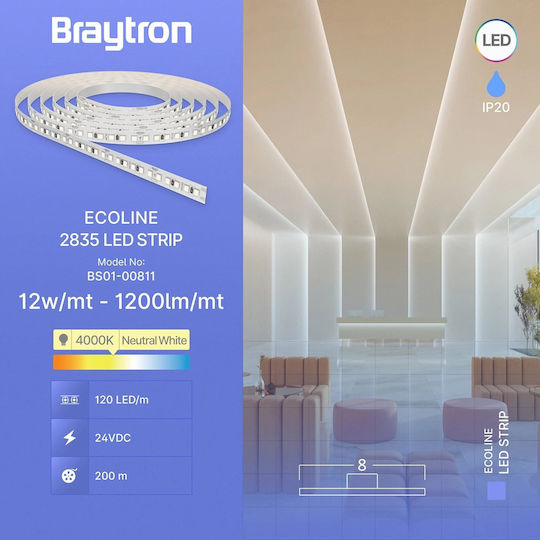 Braytron Braytron LED-Streifen 24V Natürliches Weiß Licht