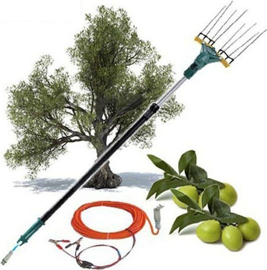 Zanon Falcon Recoltator de Măsline Generator / Baterie Tip Pieptene cu Tijă 3.4m și Greutate 2.6kg