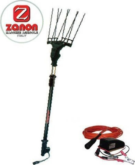 Zanon Karbonium Evo Olivenernter Batterie 12V 500W Typ Harke mit Stange und Gewicht 2.5kg