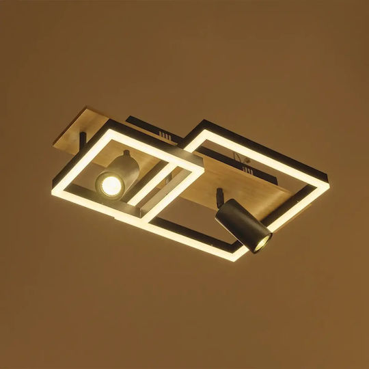 Deckenleuchte Braun mit Integrierter LED