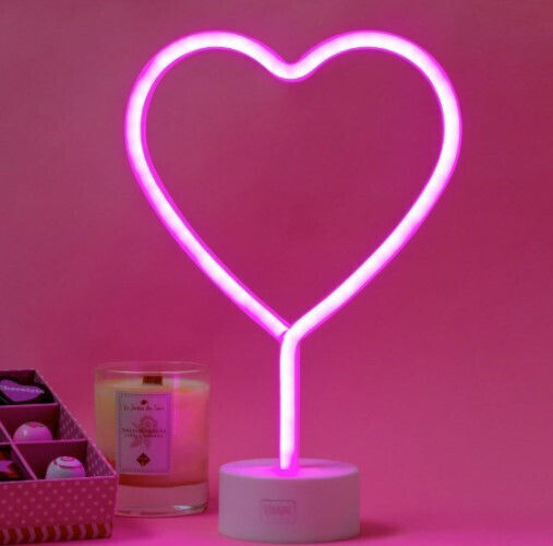 Legami Milano Neon Διακοσμητικό Φωτιστικό LED Θερμό Λευκό Καρδιά 29.5x14.5εκ.