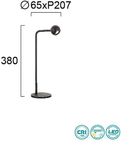Viokef Sebastian Sebastian Dekorative Lampe Schwarz