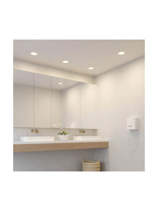 Braytron Round Metallic Recessed Spot White 54x54cm. 1pcs