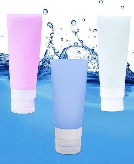Reise-Fläschchen Silikon Blau 90ml
