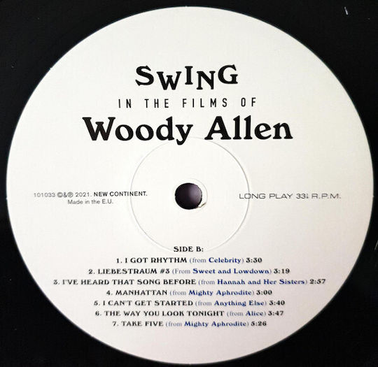 Various Swing In Films Woody Allen Vinyl