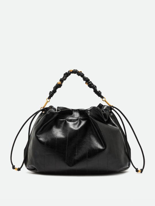 Leather Women's Crossbody Bag Black