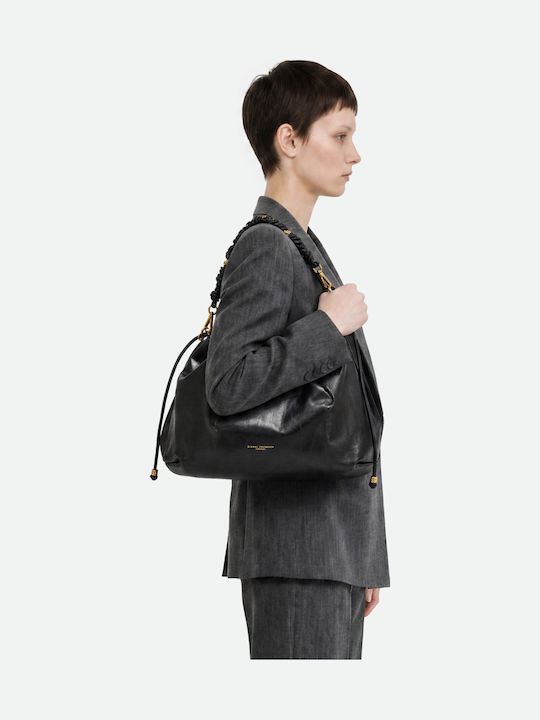 Leather Women's Crossbody Bag Black