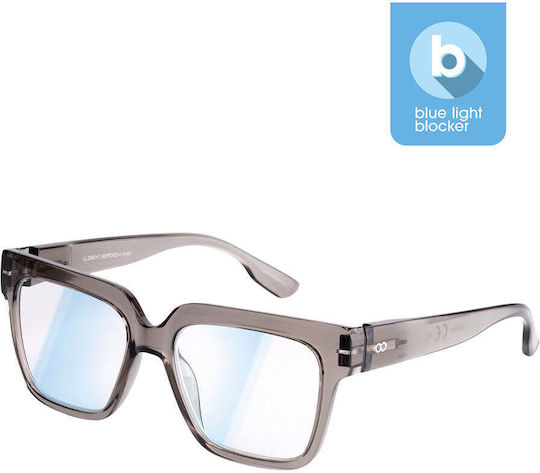 Looplabb Max Crystal Schwarz Schutzbrille für Bildschirme Grad 1.5