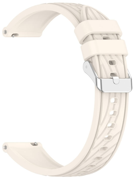 Rubber Strap Beige 20mm