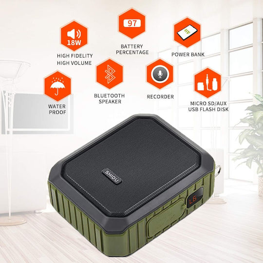 Amplificator vocal portabil fără fir Microfon Bluetooth Megafon Baterie 4400 mAh Funcție Power Bank Slot Card Funcție de înregistrare Impermeabil IPX5 Profesori Ghizi Turistici Antrenori