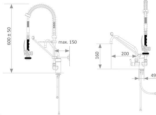 One-Hole Sprinkler Caff Zn-5-g