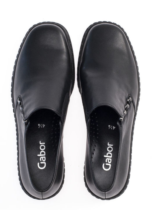 Δερμάτινα Γυναικεία Loafers σε Μαύρο Χρώμα