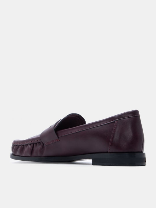 Mocasini Dama În Culoare Burgundy