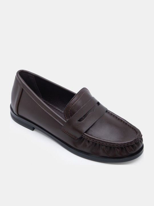Women's Moccasins In Brown Colour