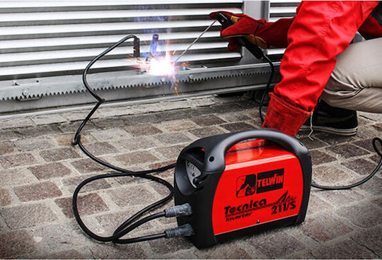 Telwin Tecnica 211/S Ηλεκτροκόλληση Inverter MMA με Μέγιστο Ρεύμα Συγκόλλησης 180A και Κύκλο Εργασίας 18%