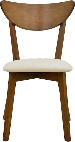 Canon Dining Room Wooden Chairs Walnut 2 Pieces 43x52x83.5cm