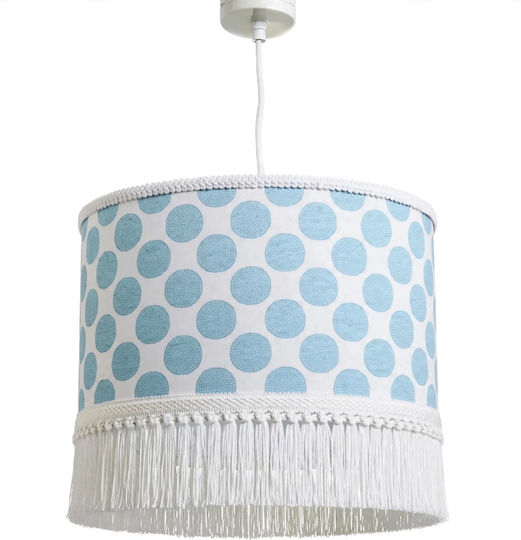 Kids Ceiling Light Giant White Dots Dimensions 35*20 E27 Oxygen Lampshades